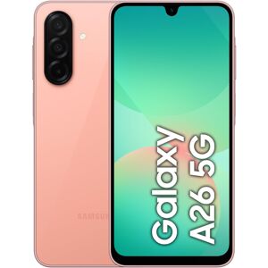 SAMSUNG Galaxy A26 5G, Android Smartphone, 256GB Storage, 8GB RAM, Peach Pink SAMSUNG Galaxy A26 5G, Android Smartphone, 256GB Storage, 8GB RAM, Peach Pink