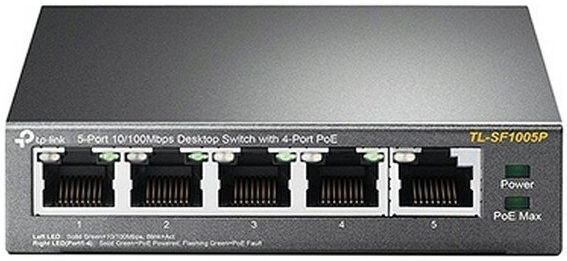 Desktop Switch TP-Link TL-SF1005P PoE LAN 10/100 Metal