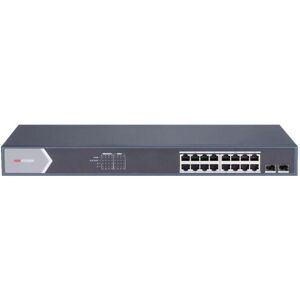 Hikvision 16 Port GIGABIT UNMANAGED Poe Switch 2 GIGABIT SFP UPLINK Ports, 802.3AF/AT, Poe Hikvision 16 Port GIGABIT UNMANAGED Poe Switch 2 GIGABIT SFP UPLINK Ports, 802.3AF/AT, Poe