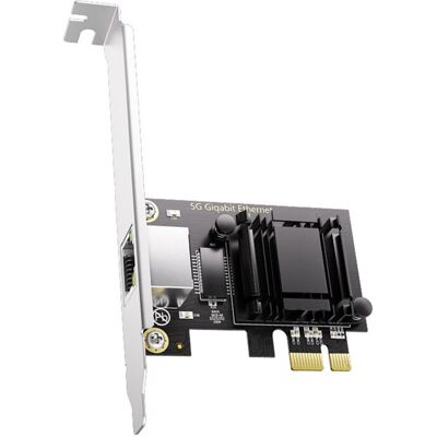 Saudism 5G Pcie to RJ45 Network Card RTL8126 Chip Gigabit Ethernet PCI Express Network C Saudism 5G Pcie to RJ45 Network Card RTL8126 Chip Gigabit Ethernet PCI Express Network C