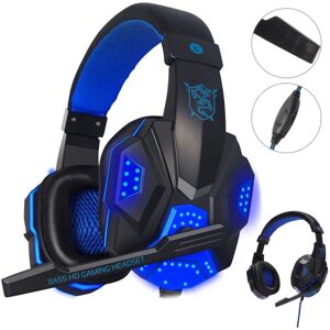 Unbranded 3.5mm Gaming Headset USB Wired LED Stereo with Mic For PC Unbranded 3.5mm Gaming Headset USB Wired LED Stereo with Mic For PC