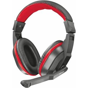 Trust Ziva Over-Ear Gaming Headphones with Retractable Microphone, Black / Red Trust Ziva Over-Ear Gaming Headphones with Retractable Microphone, Black / Red
