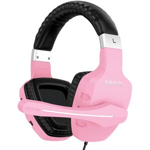 GreenZech (Pink) Game Headphone 40mm Driver 3.5mm USB Wired Bass Gaming Headset Stereo Sou GreenZech (Pink) Game Headphone 40mm Driver 3.5mm USB Wired Bass Gaming Headset Stereo Sou