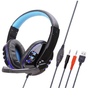 GreenZech Gaming Headset USB Headphone Stereo with 3.5mm RGB LED Surround Sound Mic for La GreenZech Gaming Headset USB Headphone Stereo with 3.5mm RGB LED Surround Sound Mic for La