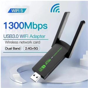 Unbranded 1300Mbps USB 3.0 WiFi Adapter Free Driver 2.4GHz/5GHz Dual-Band Wi-Fi Dongle Rec Unbranded 1300Mbps USB 3.0 WiFi Adapter Free Driver 2.4GHz/5GHz Dual-Band Wi-Fi Dongle Rec