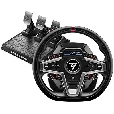 Thrustmaster T248 Racing Wheel & Magnetic Pedals with Hybrid Drive-25 Buttons, D Thrustmaster T248 Racing Wheel & Magnetic Pedals with Hybrid Drive-25 Buttons, D