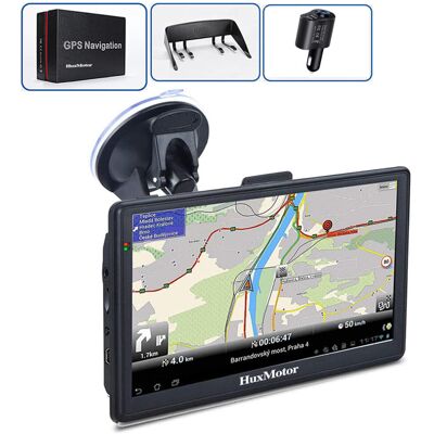 HuxMotor 7 inch Sat Nav, UK Maps (FREE Lifetime Updates), Sat Navs for Car/Truck HuxMotor 7 inch Sat Nav, UK Maps (FREE Lifetime Updates), Sat Navs for Car/Truck