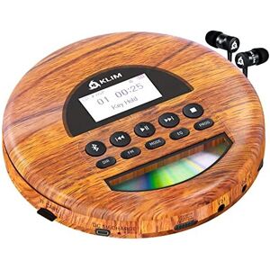 KLIM Nomad Wood - NEW 2023 - Portable CD Player Walkman - Long-Lasting Battery - KLIM Nomad Wood - NEW 2023 - Portable CD Player Walkman - Long-Lasting Battery -