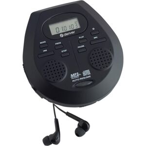 Denver DMP-395Black Portable CD Player with Speakers - 40s Anti-Shock, MP3/Audio Denver DMP-395Black Portable CD Player with Speakers - 40s Anti-Shock, MP3/Audio