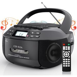 Unbranded Portable CD Player With Cassette Tape MP3 USB FM Bluetooth Playback, LED Display Unbranded Portable CD Player With Cassette Tape MP3 USB FM Bluetooth Playback, LED Display