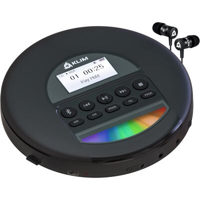 KLIM Nomad - NEW 2024 - Portable CD Player Walkman with Long-lasting Battery - W KLIM Nomad - NEW 2024 - Portable CD Player Walkman with Long-lasting Battery - W
