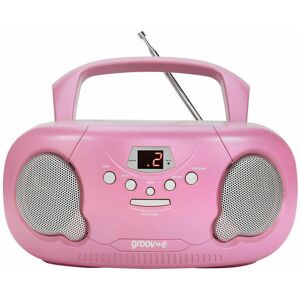 Groov-e Original Boombox Portable CD Player with AM/FM Radio and 3.5mm Aux-In GV Groov-e Original Boombox Portable CD Player with AM/FM Radio and 3.5mm Aux-In GV
