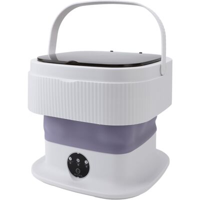 Unbranded Portable Combo Washing Machine 2.5kg Foldable Purple Washer for Baby & Underwear Unbranded Portable Combo Washing Machine 2.5kg Foldable Purple Washer for Baby & Underwear
