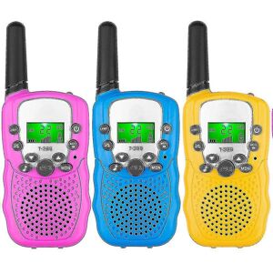 Unbranded Kids Walkie Talkies 3 Pack, 3 Miles Long Range With Backlit Lcd Flashlights Walk Unbranded Kids Walkie Talkies 3 Pack, 3 Miles Long Range With Backlit Lcd Flashlights Walk