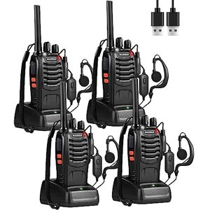 Winmoom Long Range Walkie Talkies For Adults - 4 Pack of Professional Rechargeable 2-Way Winmoom Long Range Walkie Talkies For Adults - 4 Pack of Professional Rechargeable 2-Way