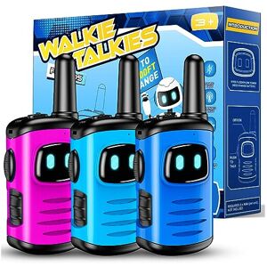 EUTOYZ Walkie Talkie 3 Packs, Toys for 3 4 5 6 Year Old Boy Girl Gift for 3-12 Y EUTOYZ Walkie Talkie 3 Packs, Toys for 3 4 5 6 Year Old Boy Girl Gift for 3-12 Y