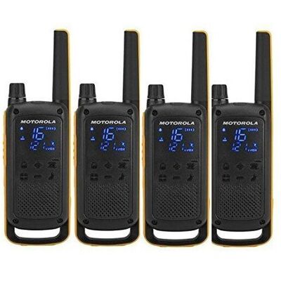 Walkie-Talkie Motorola T82 Extreme (4 Pcs) Black Yellow Walkie-Talkie Motorola T82 Extreme (4 Pcs) Black Yellow