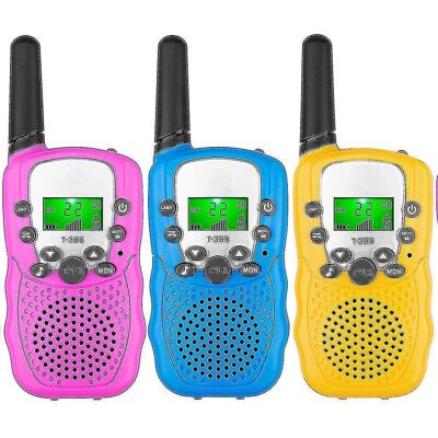 Unbranded Kids Walkie Talkies 3 Pack, 3 Miles Long Range With Backlit Lcd Flashlights Unbranded Kids Walkie Talkies 3 Pack, 3 Miles Long Range With Backlit Lcd Flashlights