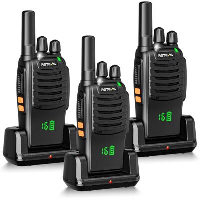 Retevis H777H Walkie Talkies for Adults 3-Pack: Hidden Display, USB-C Rechargeab Retevis H777H Walkie Talkies for Adults 3-Pack: Hidden Display, USB-C Rechargeab