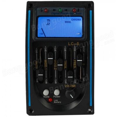 Unbranded 1Set 5Band Acoustic Guitar Preamp EQ Equalizer Piezo Pickup Tuner w/ C-MIC Unbranded 1Set 5Band Acoustic Guitar Preamp EQ Equalizer Piezo Pickup Tuner w/ C-MIC