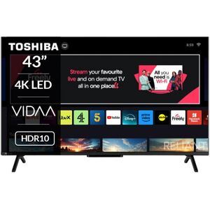 Toshiba 43UV2F53DBU 43 Inch 4K Ultra HD LED HDR VIDAA Smart TV Toshiba 43UV2F53DBU 43 Inch 4K Ultra HD LED HDR VIDAA Smart TV