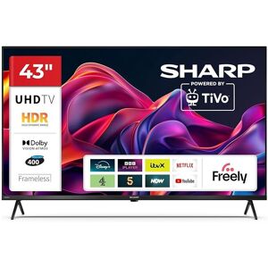 Sharp 43,inch 4K Ultra HD Frameless Smart TV,Powered by TiVo, Dolby Vision HDR, Sharp 43,inch 4K Ultra HD Frameless Smart TV,Powered by TiVo, Dolby Vision HDR,