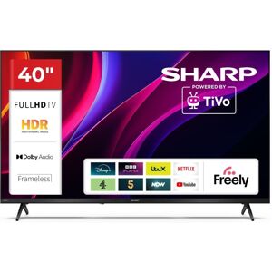 Sharp 40 Inch LED TV Full HD TiVo Frameless Smart TV 40HE2245K 3 HDMI Inputs Sharp 40 Inch LED TV Full HD TiVo Frameless Smart TV 40HE2245K 3 HDMI Inputs