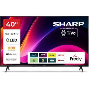 Sharp 40 Inch QLED TV Full HD TiVo Frameless Smart TV 40HE3245K 3 HDMI Inputs Sharp 40 Inch QLED TV Full HD TiVo Frameless Smart TV 40HE3245K 3 HDMI Inputs