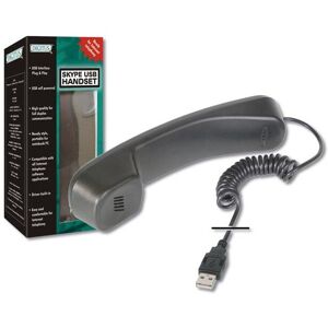 Digitus Black USB Skype Telephone Handset DA-70772 Digitus Black USB Skype Telephone Handset DA-70772