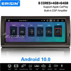 Erisin 10.25" 8-Core Android 10 DSP Car Stereo IPS CarPlay DAB+ Satnav BMW 5 Series E39 Erisin 10.25" 8-Core Android 10 DSP Car Stereo IPS CarPlay DAB+ Satnav BMW 5 Series E39