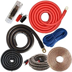 Unbranded 5000W Complete 0 Gauge Car Amplifier Wiring Kit with RCA Cables, 100A ANL Fuse H Unbranded 5000W Complete 0 Gauge Car Amplifier Wiring Kit with RCA Cables, 100A ANL Fuse H