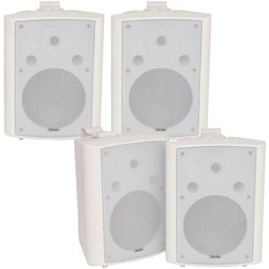Loops 4x 180W White Wall Mounted Stereo Speakers 8" 8Ohm LOUD Premium Audio & Music Loops 4x 180W White Wall Mounted Stereo Speakers 8" 8Ohm LOUD Premium Audio & Music