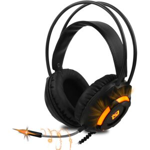 GreenZech (Black) USB Wired Headset 3.5mm Stereo Gaming Noise Cancelling Headphone with Mi GreenZech (Black) USB Wired Headset 3.5mm Stereo Gaming Noise Cancelling Headphone with Mi