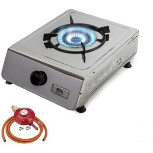 NJ (Gas Regulator Type: Propane Screw-on) Portable Indoor Gas Stove 1 Burner Stainl NJ (Gas Regulator Type: Propane Screw-on) Portable Indoor Gas Stove 1 Burner Stainl