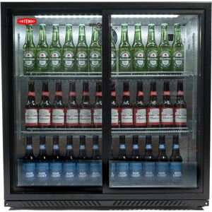 Gastroline Premium Contender Commercial Double Door Drinks Fridge Sliding Doors 216L Gastroline Premium Contender Commercial Double Door Drinks Fridge Sliding Doors 216L