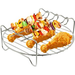 SPARES2GO Rack for SALTER Halogen Oven Mini Cooker Round Shelf 7" + Skewers SPARES2GO Rack for SALTER Halogen Oven Mini Cooker Round Shelf 7" + Skewers