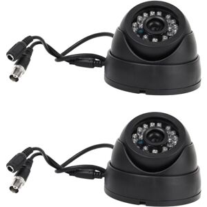 Jojomino 2X Black Surveillance Camera PAL 1/3 inch CMOS 700TVL 24 LED IR Cut 3.6mm Securi Jojomino 2X Black Surveillance Camera PAL 1/3 inch CMOS 700TVL 24 LED IR Cut 3.6mm Securi