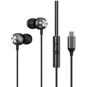 Maxpower (Type C Black) HIFI Heavy Bass Metal Wired Earphone Type C Wired Headphones Colo Maxpower (Type C Black) HIFI Heavy Bass Metal Wired Earphone Type C Wired Headphones Colo