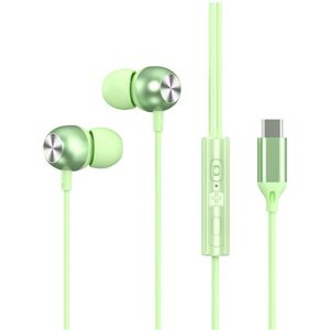 Maxpower (Type C Green) HIFI Heavy Bass Metal Wired Earphone Type C Wired Headphones Colo Maxpower (Type C Green) HIFI Heavy Bass Metal Wired Earphone Type C Wired Headphones Colo