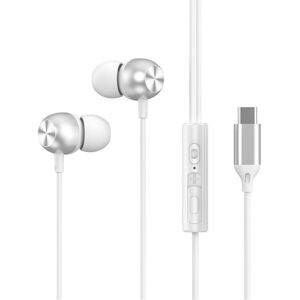 Maxpower (Type C White) HIFI Heavy Bass Metal Wired Earphone Type C Wired Headphones Colo Maxpower (Type C White) HIFI Heavy Bass Metal Wired Earphone Type C Wired Headphones Colo