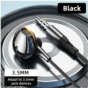 Maxpower (Black 3.5MM Earphone) Type-C Wired Headphones For Samsung Galaxy S24 S23 S22 S2 Maxpower (Black 3.5MM Earphone) Type-C Wired Headphones For Samsung Galaxy S24 S23 S22 S2