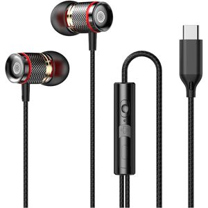 Maxpower (Type-c Black) 9D HIFI Heavy Bass Earphone 3.5MM AUX/Type-C Digital Chip 7.1 Sur Maxpower (Type-c Black) 9D HIFI Heavy Bass Earphone 3.5MM AUX/Type-C Digital Chip 7.1 Sur