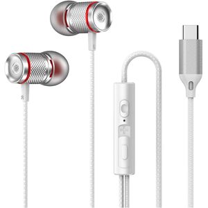 Maxpower (Type-c White) 9D HIFI Heavy Bass Earphone 3.5MM AUX/Type-C Digital Chip 7.1 Sur Maxpower (Type-c White) 9D HIFI Heavy Bass Earphone 3.5MM AUX/Type-C Digital Chip 7.1 Sur