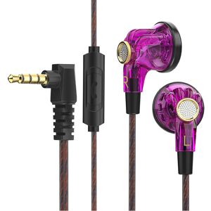 Maxpower (Purple) QKZ MDR Flat-Head Headphones 16MM Large Moving Coil HIFI Bass Music Wir Maxpower (Purple) QKZ MDR Flat-Head Headphones 16MM Large Moving Coil HIFI Bass Music Wir