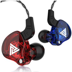 Maxpower (Double-red blue) QKZ AK6 Copper Driver HiFi Wired Earphone Ps4 Sport Gaming Hea Maxpower (Double-red blue) QKZ AK6 Copper Driver HiFi Wired Earphone Ps4 Sport Gaming Hea