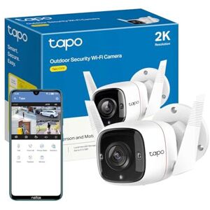 Tapo 2K Wireless Outdoor Security Camera, Motion Detection, IP66 Weatherproof, B Tapo 2K Wireless Outdoor Security Camera, Motion Detection, IP66 Weatherproof, B