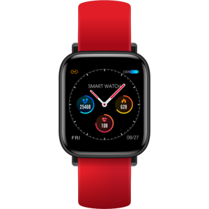 GreenZech (Red) 1.3 inch Full Touch Screen Fitness Tracker IP67 Music Camera Control Long GreenZech (Red) 1.3 inch Full Touch Screen Fitness Tracker IP67 Music Camera Control Long