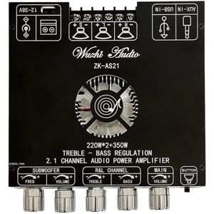 GreenZech 2.1 Channel Bluetooth 5.0 Digital Amplifier Board Module High-low Tone Subwoofer GreenZech 2.1 Channel Bluetooth 5.0 Digital Amplifier Board Module High-low Tone Subwoofer