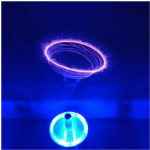 GreenZech (US, Without shell) 110V-220V Music Tesla Blue Coil Gold Base Finished Product W GreenZech (US, Without shell) 110V-220V Music Tesla Blue Coil Gold Base Finished Product W