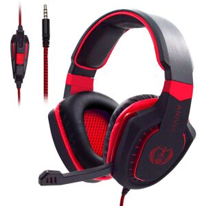 GreenZech (Red) Gaming Headset 3.5mm Audio Interface Omnidirectional Flexible Microphone f GreenZech (Red) Gaming Headset 3.5mm Audio Interface Omnidirectional Flexible Microphone f